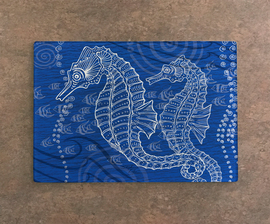 Seahorses One Color Cutting Board