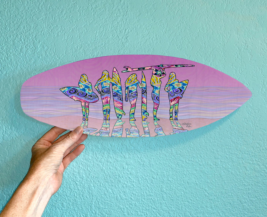 Surf Sisters Surfboard Wall Art