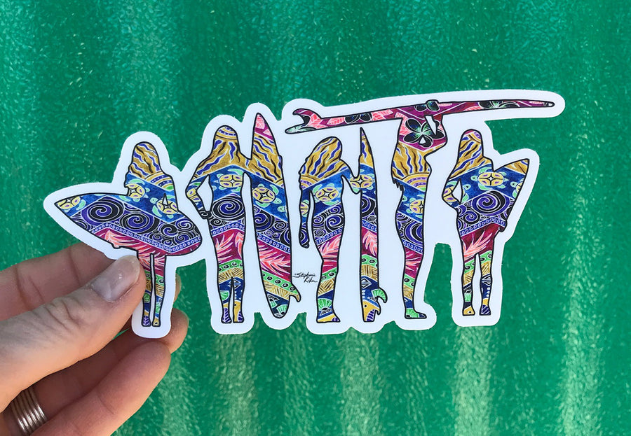 Surf Sisters Sticker