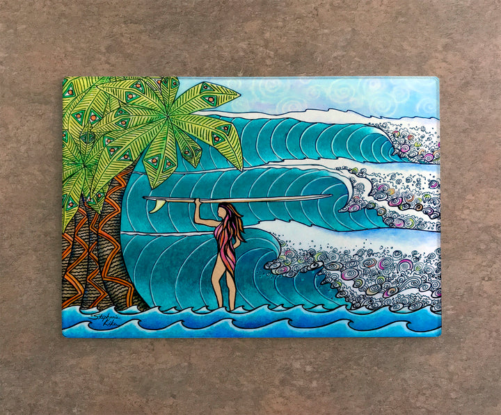 Surfer Girl Cutting Board