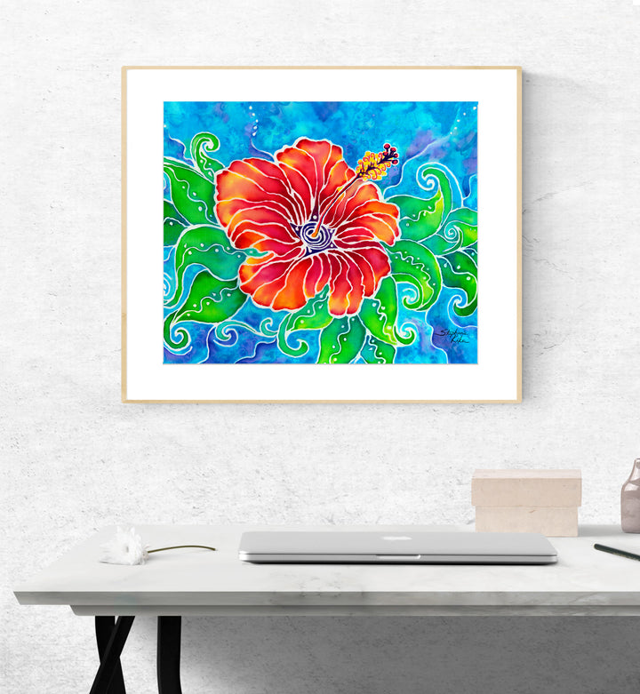 Tropical Hibiscus Print