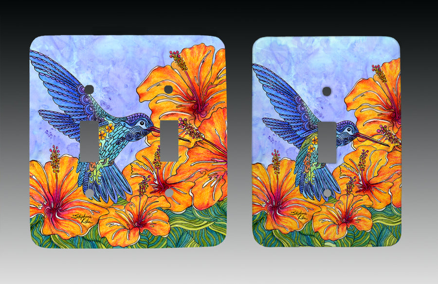 Tropical Hummingbird Light Switch Cover