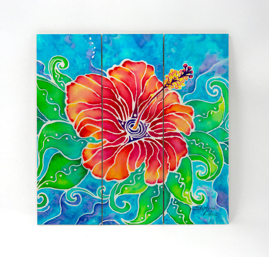 Tropical Hibiscus Wall Art