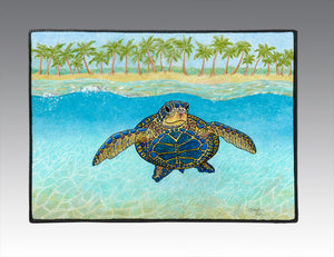 Turtle Paradise Door Mat