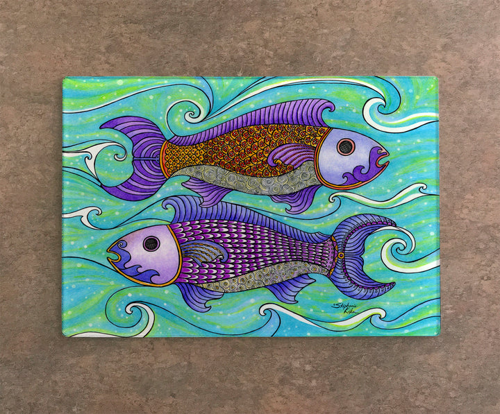 Two Fishes Cutting Board