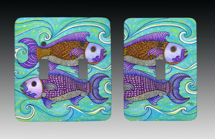Two Fishes Light Switch Cover