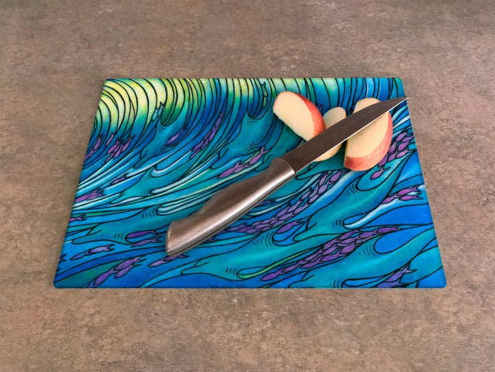 Waves of the Dolphin Cutting Board