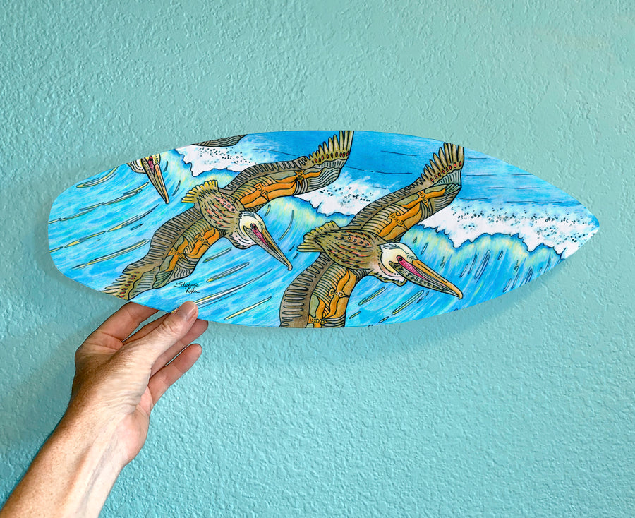 Wings over Waves Surfboard Wall Art