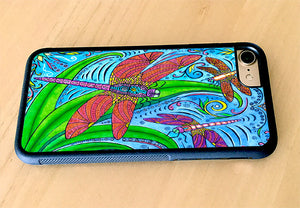 Dancing Dragonflies iPhone Case
