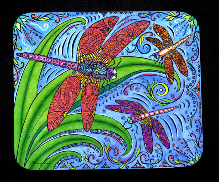 Dancing Dragonflies Mousepad