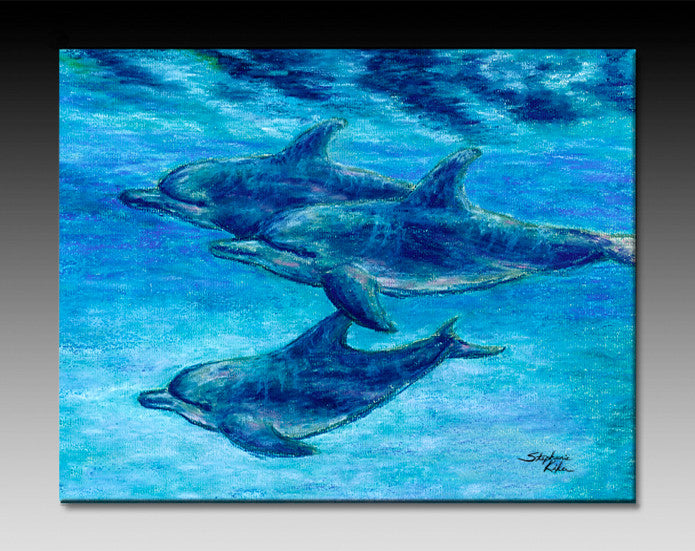 Dolphin Cruise Ceramic Tile