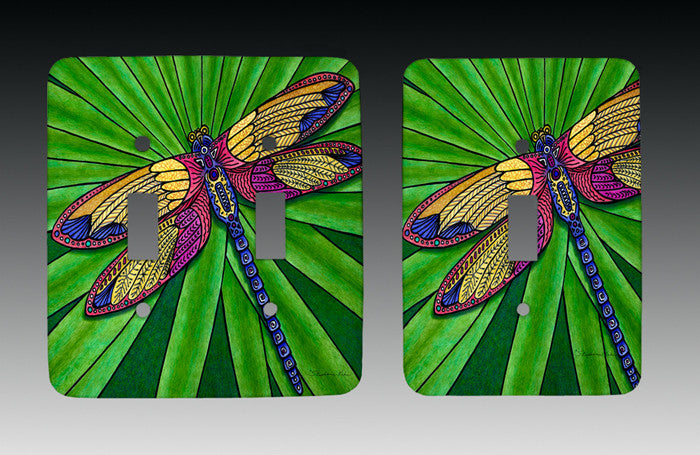 Dragonfly Light Switch Cover