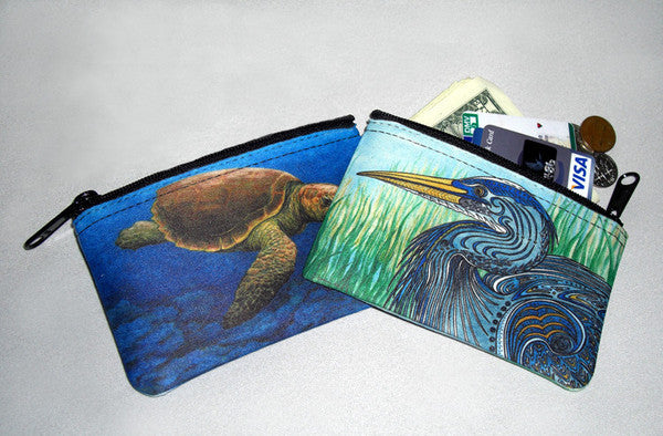 Sea Turtle Swim Coin Bag