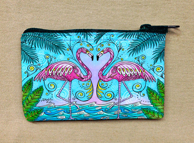 Flamingo Love Coin Bag