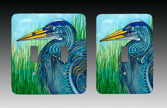 Great Blue Heron Light Switch Cover