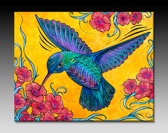 Hummingbird Ceramic Tile