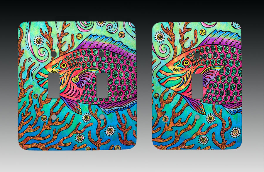 Parrot Fish Light Switch Cover