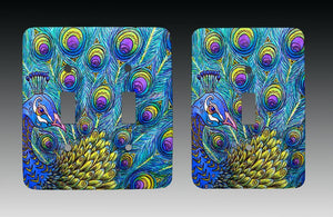 Peacock Light Switch Cover