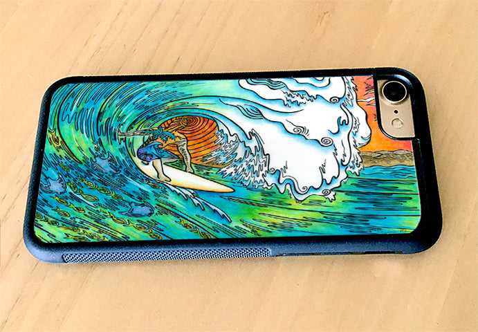 Sunset Surfer iPhone Case