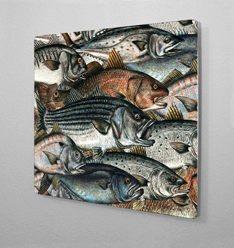 Surf Fish Aluminum Wall Art