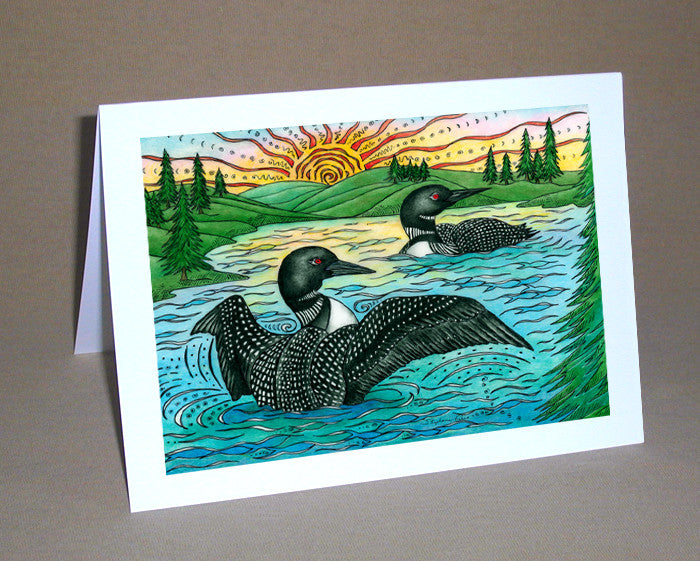 The Loons Notecard