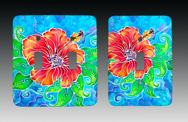 Tropical Hibiscus Light Switch Cover
