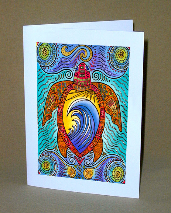 Waves of the Turtle Notecard