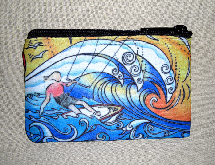 Wind and Waves Coin Bag