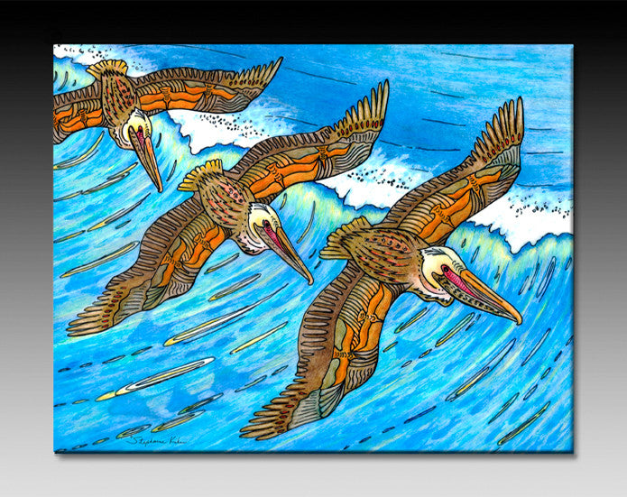 Wings over Waves Ceramic Tile